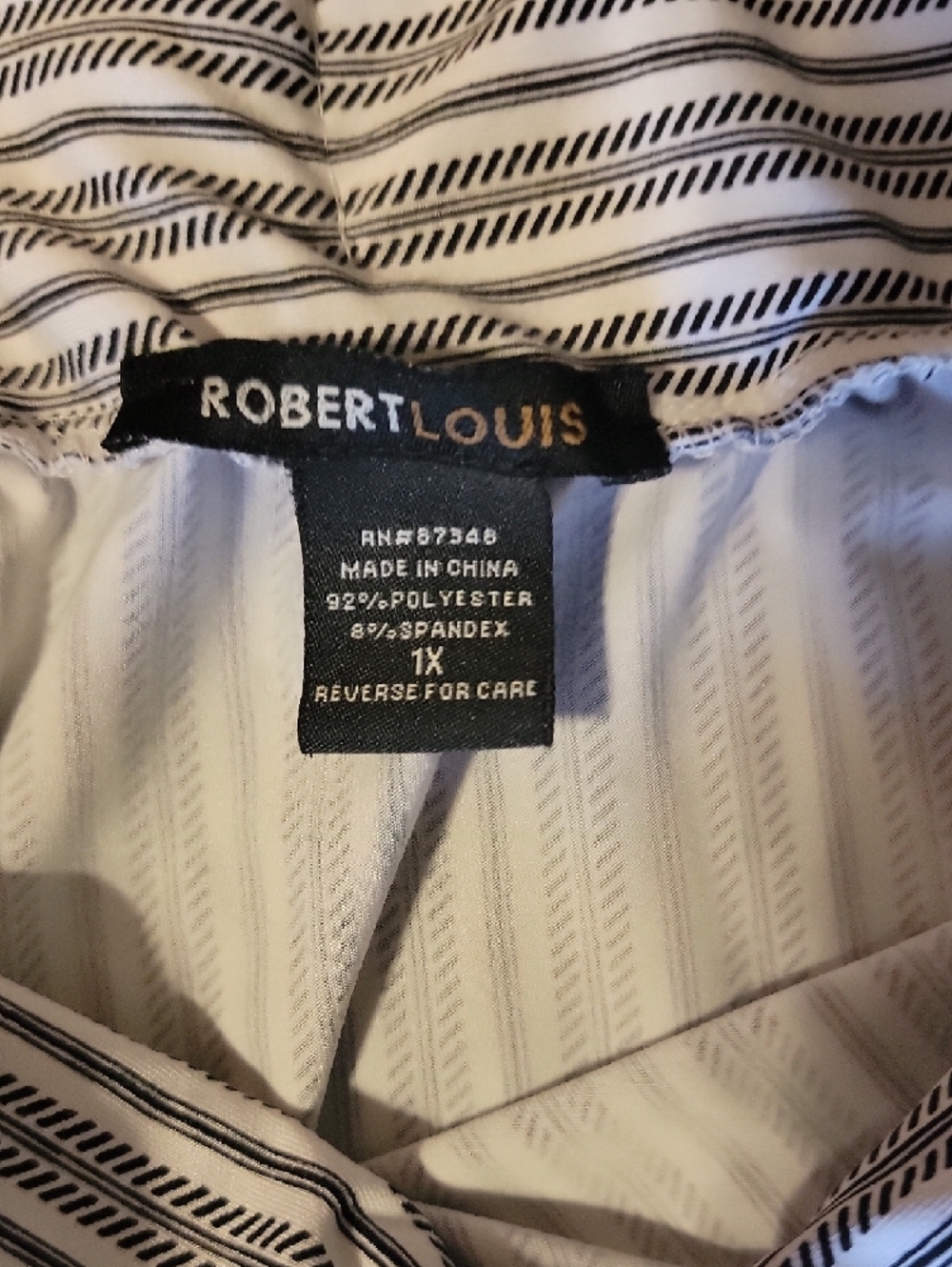 Robert Louis White and Black Striped Maxi Skirt - Picture 2 of 3